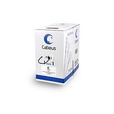 Кабель витая пара Cabeus UTP-4P-CAT.5E-SOLID-LSZH-BK черный