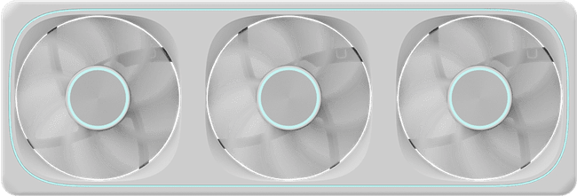 Вентилятор для корпуса Formula V Line Air Fusion 3 Reverse ARGB белый