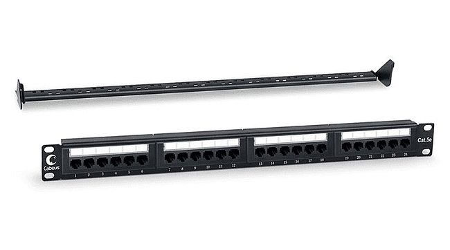 Патч-панель Cabeus PL-24-Cat.5e-Dual
