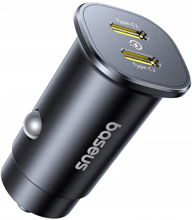 Автомобильное зарядное Baseus BS-C15C2 GoTrip DP1 Car Charger C+C 30W Cosmic Black (C00072300123-01)
