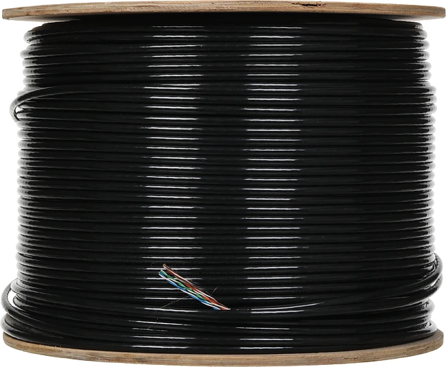 Кабель сетевой Buro BU-CCA-050-OUTDOOR cat5E 305м черный