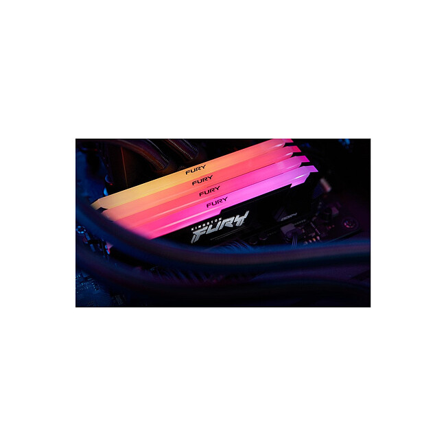 Оперативная память Kingston Fury Beast Black RGB XMP 32GB DDR4 (KF432C16BB12AK2/32)