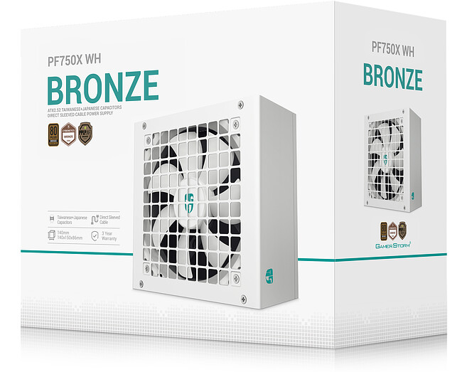 Блок питания DeepCool GameStorm PF750X WH 750W (R-PF750X-HD0W-WGEU)