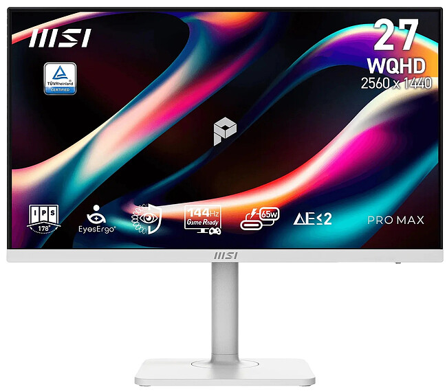 Монитор MSI Pro Max 271QPHW E14 белый (9S6-3PF54H-021)