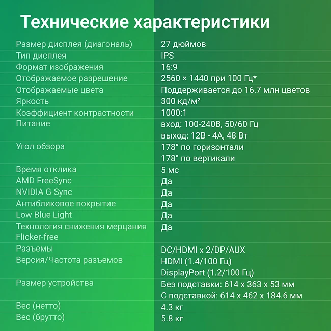 Монитор Digma Progress 27P501Q черный (DM27SB05)