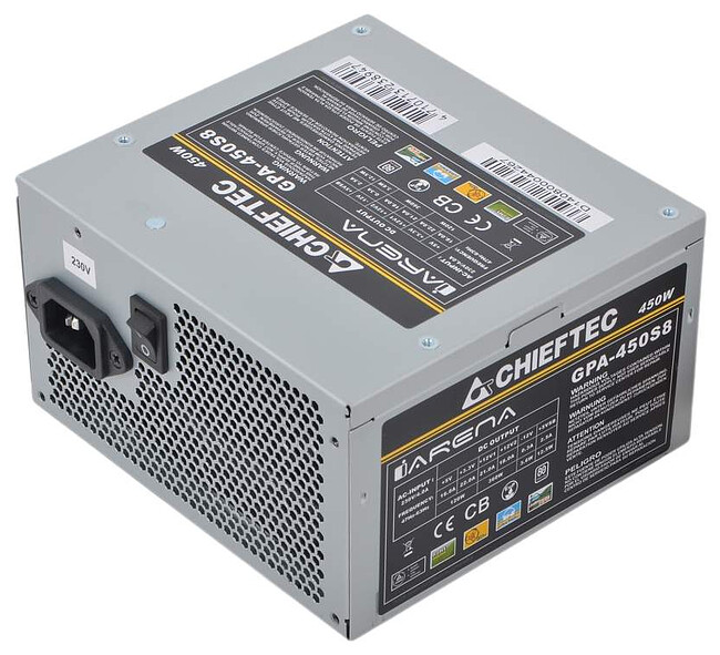 Блок питания Chieftec iArena 450W (GPA-450S8)