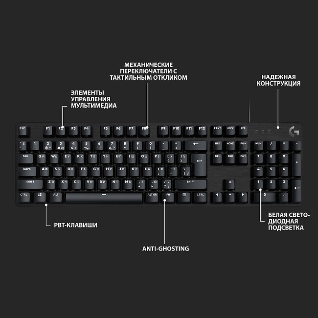 Клавиатура Logitech G413 SE Black (920-010438)