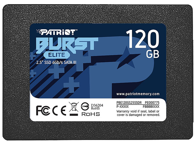 SSD диск Patriot 120GB PBE120GS25SSDR