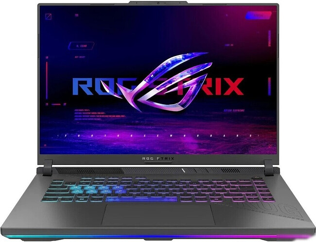Ноутбук ASUS ROG Strix G16 G614PW-TS186W Eclipse Gray (90NR0QK7-M009X0)
