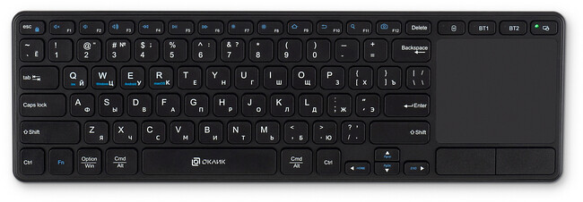 Клавиатура Oklick K614W черный