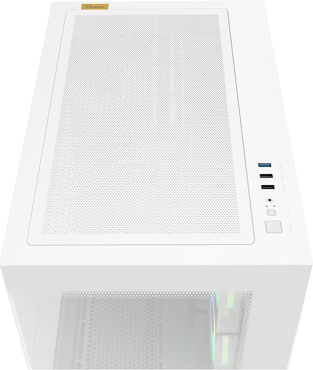 Корпус Ocypus Gamma C54 WH ARGB без БП белый (Gamma-C54-WHD300XX-GL)
