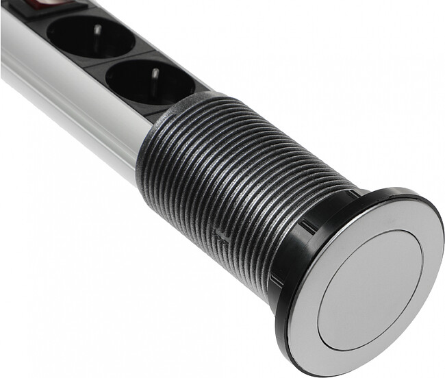 Разветвитель Premier PX/BL-VRT-3R-2USB-GRE серый