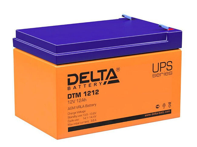 Аккумулятор для ИБП Delta DTM 1212