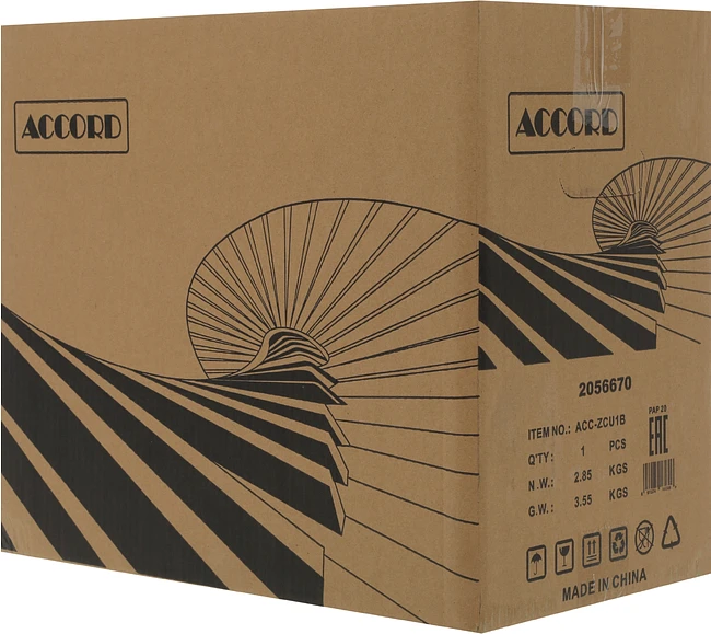 Корпус Accord ACC-ZCU1B черный без БП