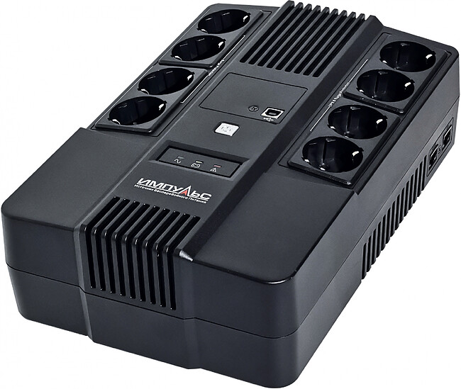 Источник бесперебойного питания Импульс Мастер 1000 600Вт 1000ВА черный (MT10201)