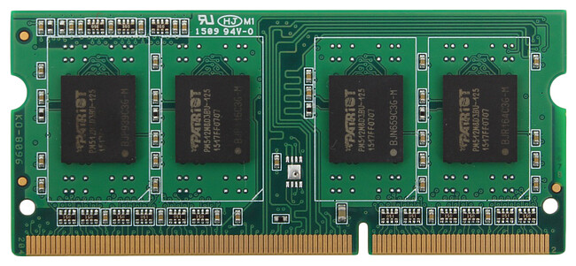 Оперативная память Patriot DDR3-1600 4GB PC-12800 SODIMM (PSD34G160081 S)