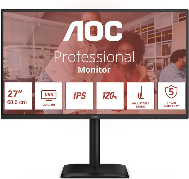 Монитор AOC Q27E4U черный