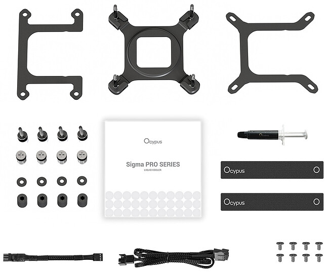 Система жидкостного охлаждения для процессора Ocypus Sigma L36 PRO BK Black (Sigma-L36-BK3ANWL00P-GL)
