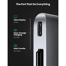 USB-хаб Ugreen CM380-80856 Space Gray (80856)