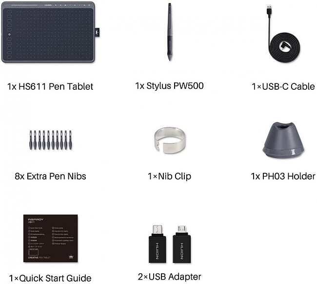 Графический планшет Huion HS611