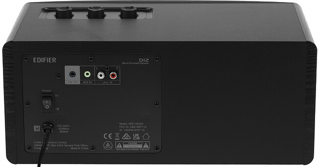 Акустика Edifier D12 черный/черный (80002226)