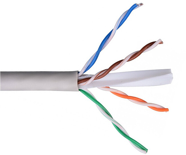 Кабель витая пара TWT 305м белый (TWT-6UTP-LSZH) Кабель витая пара TWT 305м белый (TWT-6UTP-LSZH)