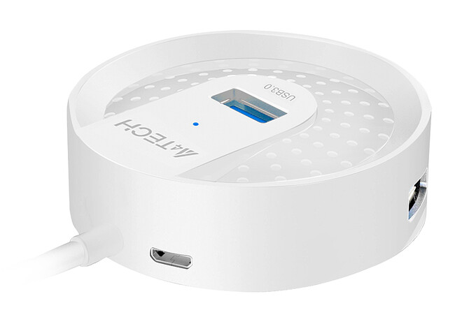 USB-хаб A4Tech HUB-30 белый