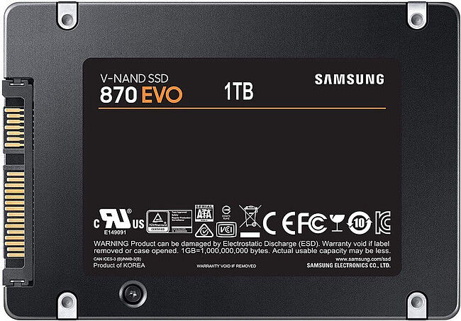 SSD диск Samsung 870 Evo 1TB (MZ-77E1T0BW)