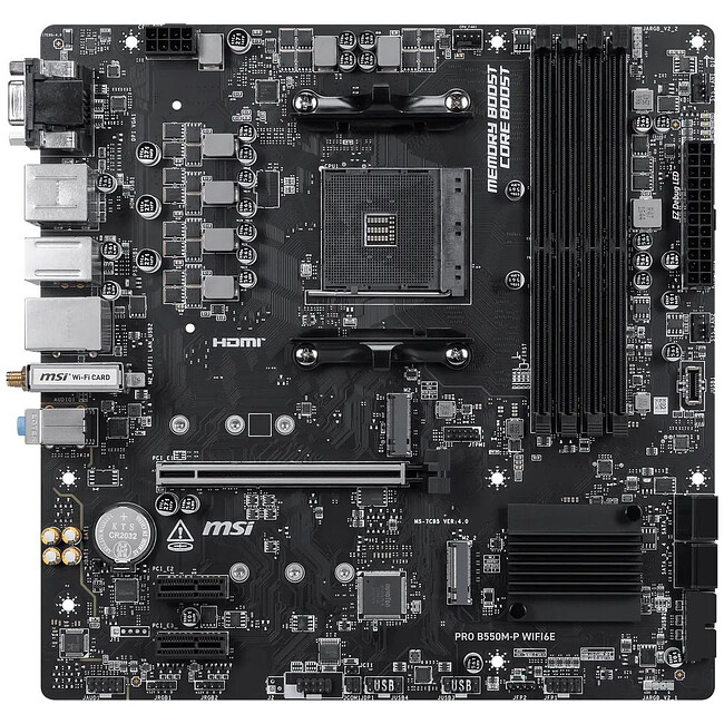 Материнская плата MSI Pro B550M-P WIFI6E