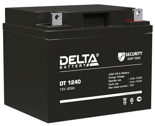 Аккумулятор для ИБП Delta DT 1240 12V/40Ah
