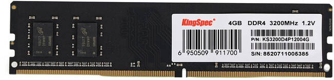 Оперативная память Kingspec DDR4 4Gb (KS3200D4P12004G) Оперативная память Kingspec DDR4 4Gb (KS3200D4P12004G)