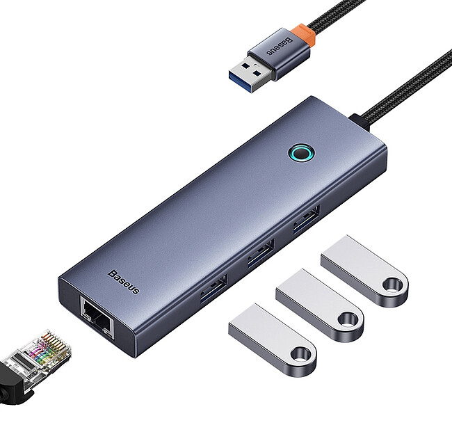 USB-хаб Baseus BS-OH109 Space Grey (B0005280A813-01)