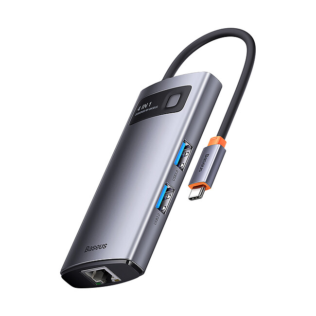 Док-станция Baseus Metal Gleam Series 4-in-1 (WKWG070113)