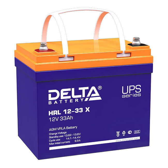 Аккумулятор для ИБП Delta 12V/33Ah (HRL 12-33 Х)