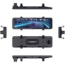 Автомобильный видеорегистратор TrendVision CarPlay Mirror черный