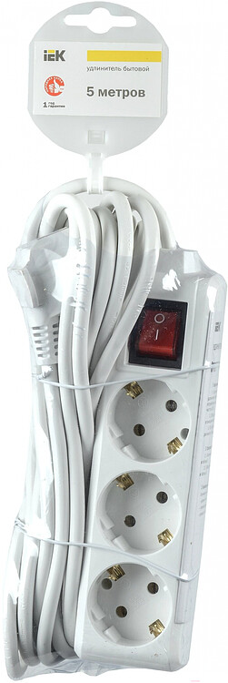 Удлинитель IEK У03К (WYP10-16-03-05-ZK-N)