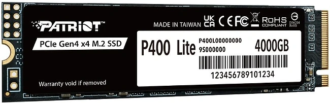 SSD диск Patriot P400 Lite 4TB (P400LP4KGM28H)