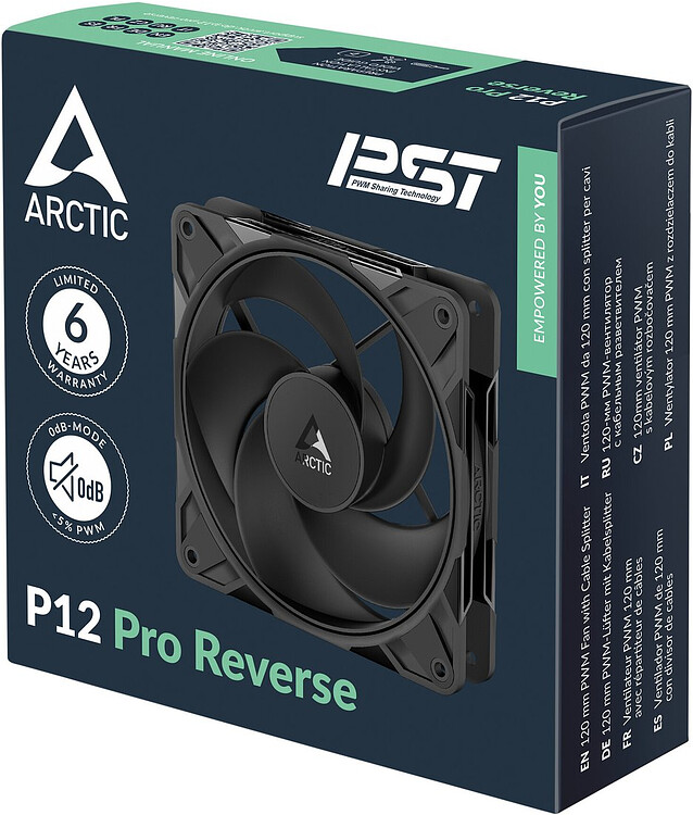 Вентилятор для корпуса Arctic P12 Pro Reverse (ACFAN00331A)