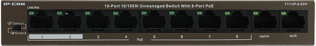 Коммутатор IP-COM F1110P-8-63W