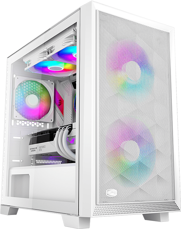 Корпус PCCooler C3D310 WH ARGB без БП (C3D310-WHP2-GL)