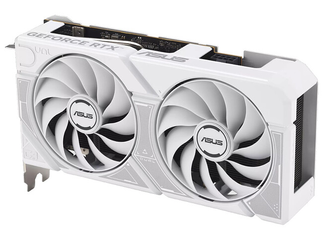 Видеокарта ASUS GeForce RTX 5060 Dual White OC 8GB GDDR7 DUAL-RTX5060-O8G-WHITE (90YV0N15-M0NA00)