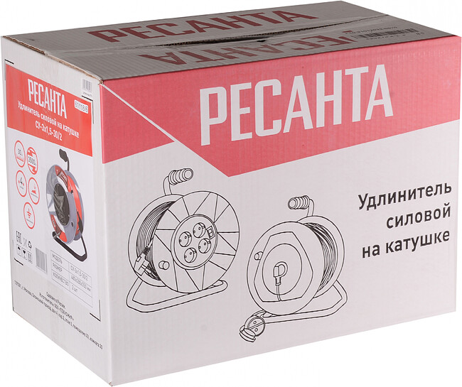 Удлинитель Ресанта СУ-3х1,5-30/2 (61/118/6)