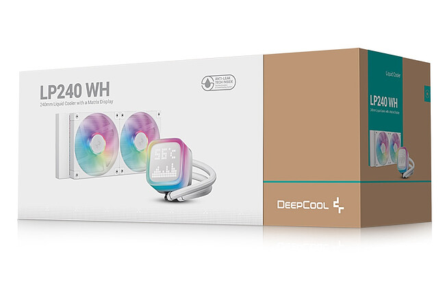 Система жидкостного охлаждения для процессора DeepCool LP240 WH (R-LP240-WHMSMC-G-1)
