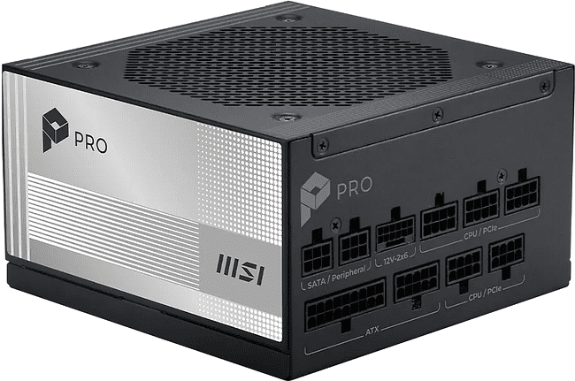 Блок питания MSI Pro A850PL PCIE5 ATX 850W (306-7ZPLY11-HD8) Блок питания MSI Pro A850PL PCIE5 ATX 850W (306-7ZPLY11-HD8)