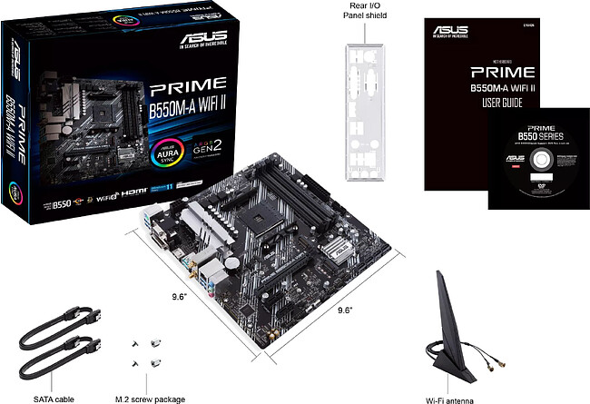 Материнская плата ASUS Prime B550M-A WiFi II DDR4
