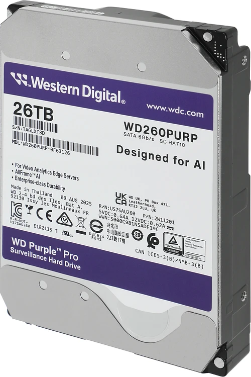 Жесткий диск WD Purple Pro 26TB (WD260PURP)