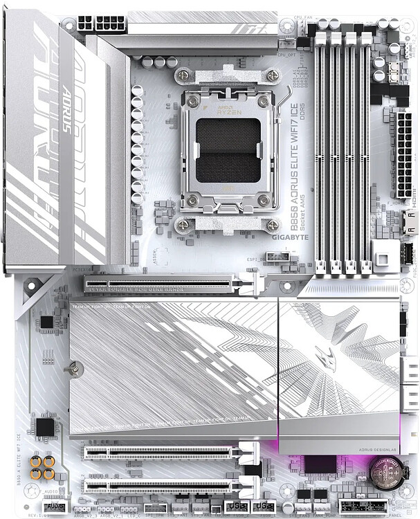 Материнская плата GigaByte B850 Aorus Elite WiFi7 Ice rev. 1.1