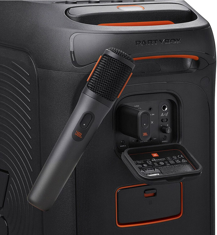 Микрофон JBL PartyBox Wireless Mic черный (JBLPBWIRELESSMIC)