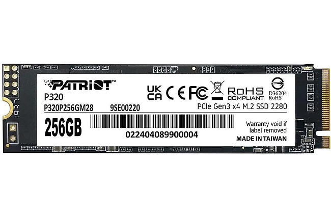 SSD диск Patriot P320P256GM28 256GB SSD диск Patriot P320P256GM28 256GB
