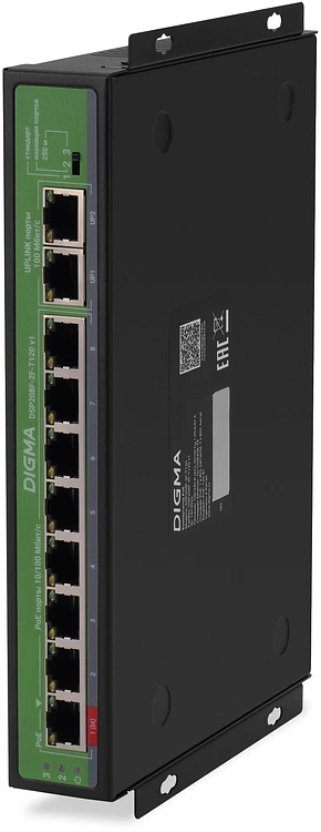 Коммутатор Digma DSP208F-2F-T120 V1